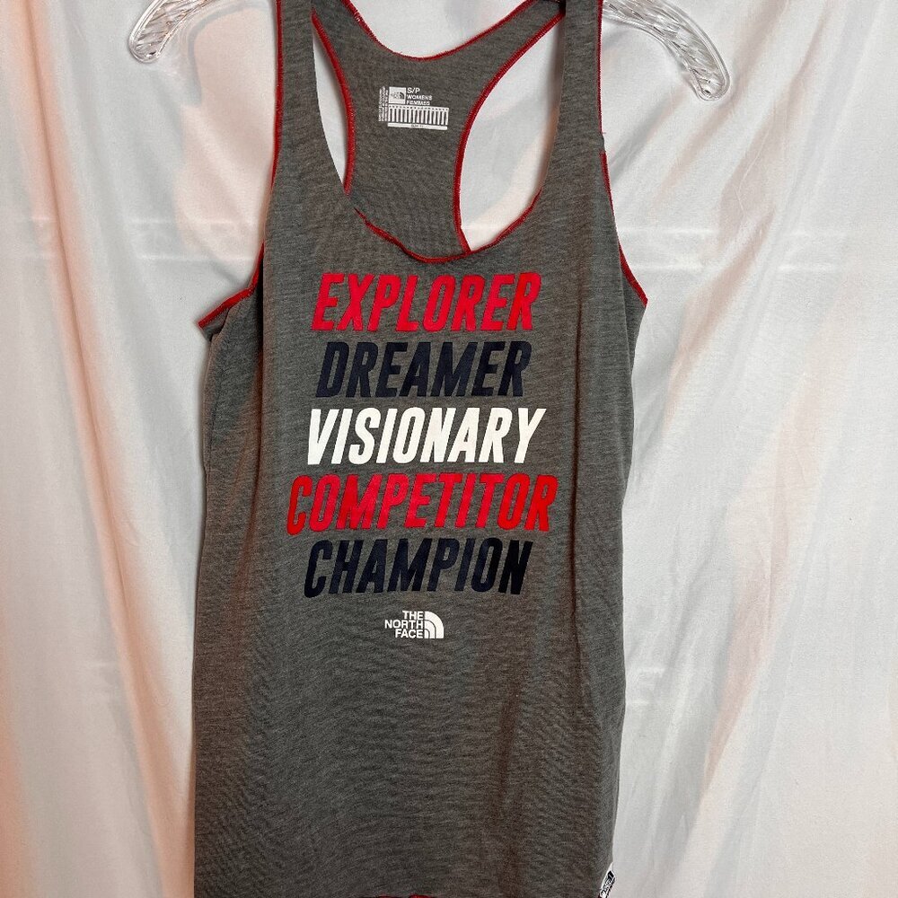 Women's Grey The North Face graphic tank Size S
